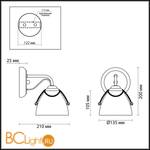 Бра Lumion Debora 3146/1W - Схема