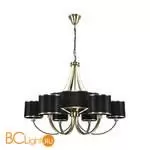 Люстра с черными тканевыми плафонами Lumion E14 6*40W + G9 3*20W 220V DEMETRA 8406/9