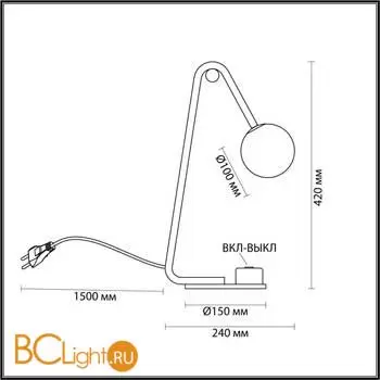 Настольная лампа Lumion DEXTER 6500/1T - Фото 0