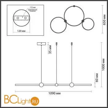 Подвесной светильник Lumion DIEGO 6533/85L - Фото 0