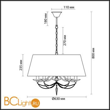 Люстра Lumion Donsi 3230/5A - Схема