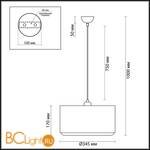 Подвесной светильник Lumion Dora 3736/1 - Схема