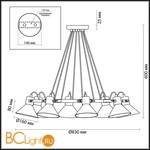 Люстра Lumion Effi 3707/8 - Схема