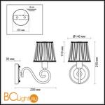 Бра Lumion Emilia 3055/1W - Схема
