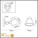 Бра Lumion Erin 4407/1W - Схема