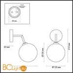 Бра Lumion Estelle 5225/1W - Фото 0