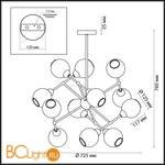 Потолочная люстра Lumion Everly 3752/12C - Схема