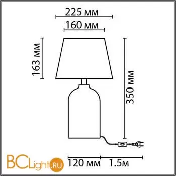 Настольная лампа Lumion FANNA new 8216/1T - Фото 0