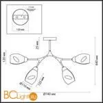 Люстра Lumion Fawn 5208/4C - Фото 0