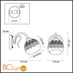 Бра Lumion Felissa 3066/1W - Схема