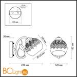 Бра Lumion Felissa 3067/1W - Схема