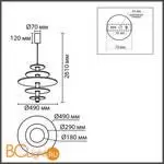 Подвесной светильник Lumion FELTA 8296/14AL - Фото 1