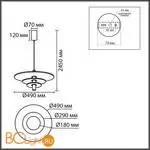 Подвесной светильник Lumion FELTA 8296/11AL - Фото 0