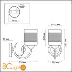 Бра Lumion Filla 3029/1W - Схема