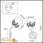 Бра Lumion Filomena 3068/1W - Схема