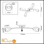 Потолочная люстра Lumion Frimas 2834/4C - Схема