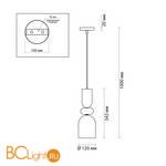 Подвесной светильник Lumion Gillian 4589/1 - Схема