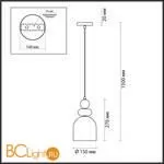 Подвесной светильник Lumion Gillian 5235/1B - Фото 0