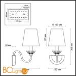 Бра Lumion Godelina 3261/1W - Схема