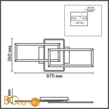 Потолочный светильник Lumion GOLDY 8021/90CL - Фото 0