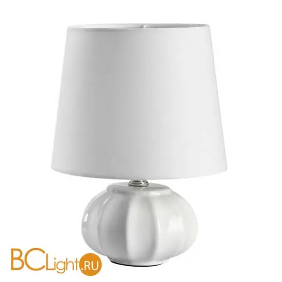 MODERNI LN25 белый, керамика/текстиль Настольная лампа Е27 1*60W 220V HAMA 8145/1T
