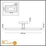 Подсветка для картин Lumion Hikari 3765/12WL - Схема