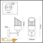 Бра Lumion Inna 3737/1W - Схема