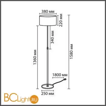 Торшер Lumion IRISA 8358/1F - Фото 0