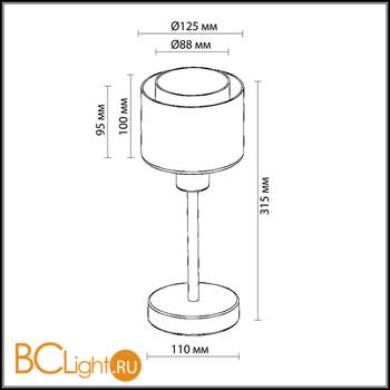 Настольная лампа Lumion Isko 2210/1T - Схема