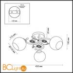 Потолочная люстра Lumion Ivetta 3000/3C - Схема