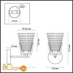 Бра Lumion Janna 4409/1W - Схема