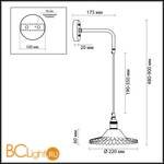 Бра Lumion Jess 3797/1W - Схема