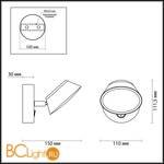 Бра Lumion Jill 3747/5WL - Схема