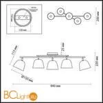 Потолочная люстра Lumion Joseph 4455/5C - Фото 1