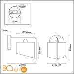 Бра Lumion Karen 3750/1W - Схема