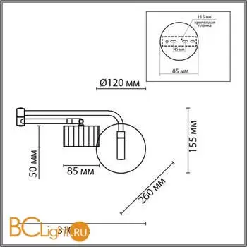 Настенный светильник Lumion KARINA new 8241/1W - Фото 0