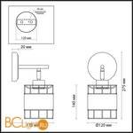 Бра Lumion Kayden 3664/1W - Схема