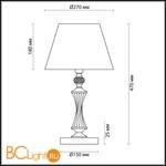 Настольная лампа Lumion Kimberly 4408/1T - Схема