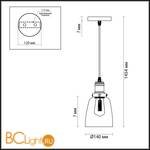 Подвесной светильник Lumion Kit 3683/1 - Схема