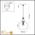 Подвесной светильник Lumion Kit 3684/1 - Схема