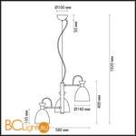 Люстра Lumion Kizzy 3734/3 - Схема