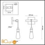 Бра Lumion Klaus 3740/1W - Схема