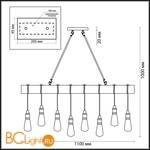 Подвесной светильник Lumion Klaus 3740/8 - Схема