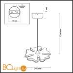 Подвесной светильник Lumion Leila 3644/26L - Схема