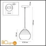 Подвесной светильник Lumion LESTER 5287/1 - Фото 0