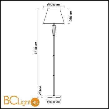Торшер Lumion Loraine 3733/1F - Схема
