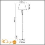 Торшер Lumion Loraine 3733/1F - Схема