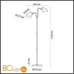 Торшер Lumion Madison 4540/2F - Фото 1