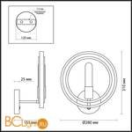 Бра Lumion Maeve 4401/1W - Схема