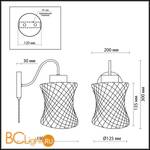 Бра Lumion Mara 2439/1W - Схема